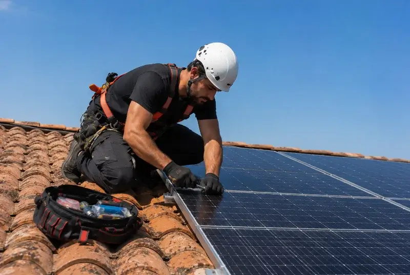 Maintenance et monitoring de panneaux solaires à Ploemeur